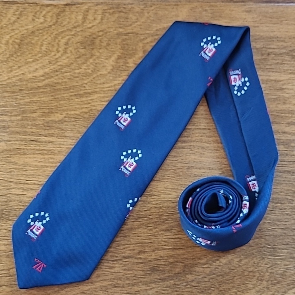 VINTAGE G.S. HARVALE & CO. Loyal Order of Moose 1976 Bicentennial Necktie Tie